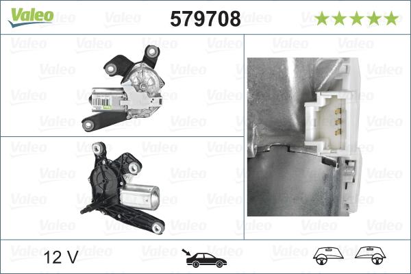 Valeo 579708 - Motor brisača parts5.com