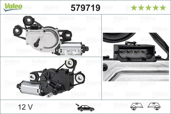 Valeo 579719 - Silnik wycieraczek parts5.com