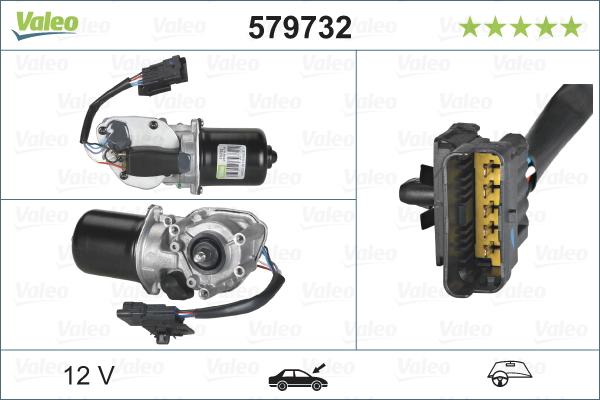 Valeo 579732 - Motor brisalnika parts5.com