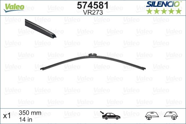 Valeo 574581 - Lamela stergator parts5.com