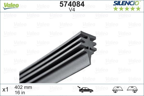 Valeo 574084 - Silecek lastiği parts5.com