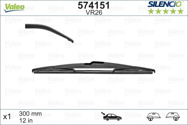 Valeo 574151 - Klaasipuhastaja kumm parts5.com