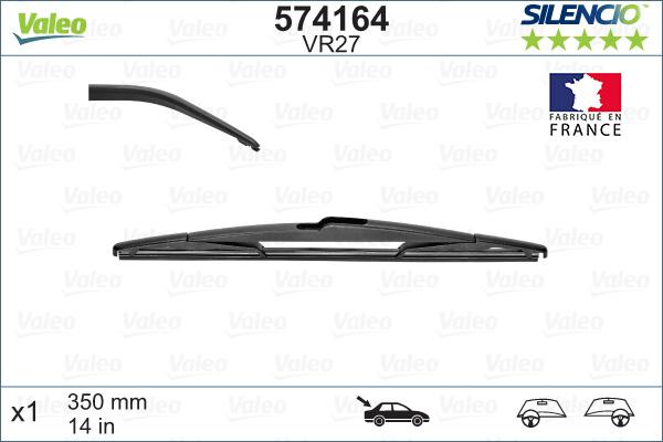 Valeo 574164 - Metlica brisača parts5.com