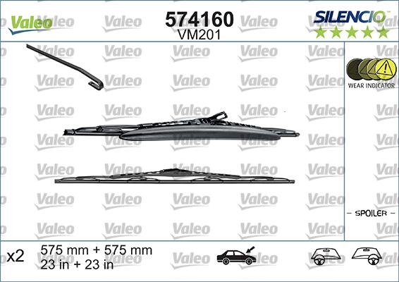 Valeo 574160 - Stieracia liżta parts5.com