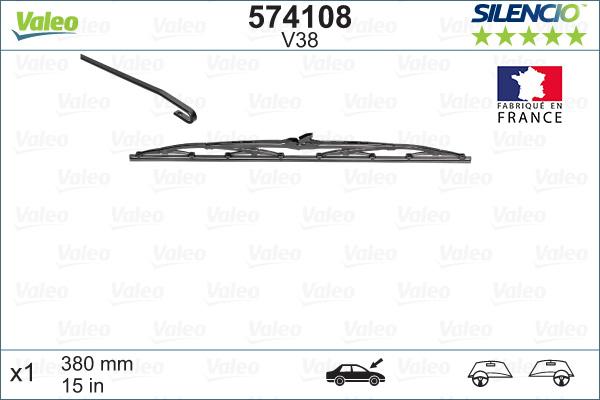 Valeo 574108 - Stieracia liżta parts5.com