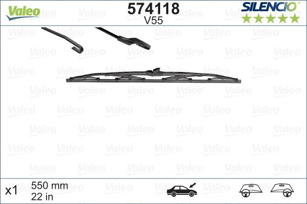 Valeo 574118 - Pyyhkijänsulka parts5.com