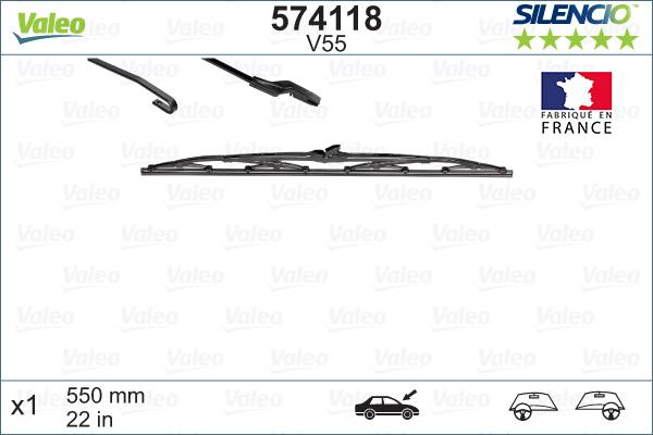 Valeo 574118 - Metlica brisača parts5.com