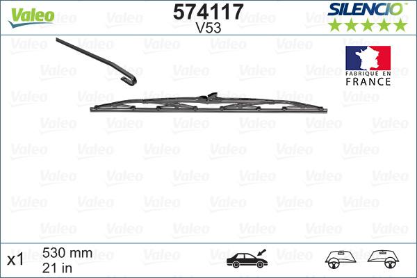 Valeo 574117 - Wischblatt parts5.com