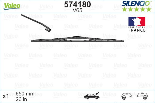 Valeo 574180 - Wiper Blade parts5.com