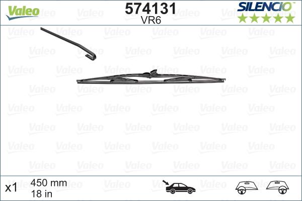 Valeo 574131 - List stěrače parts5.com