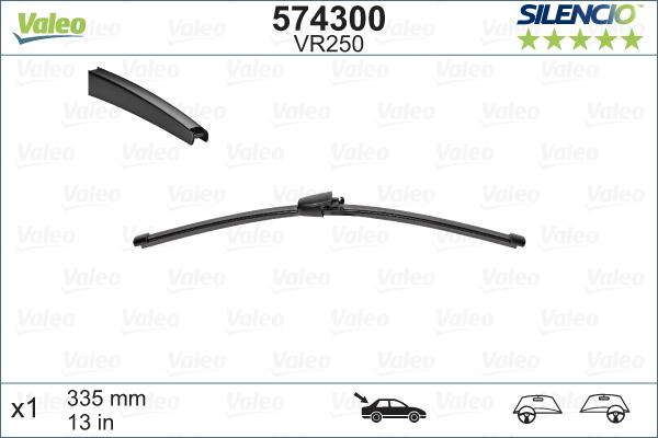 Valeo 574300 - Klaasipuhastaja kumm parts5.com