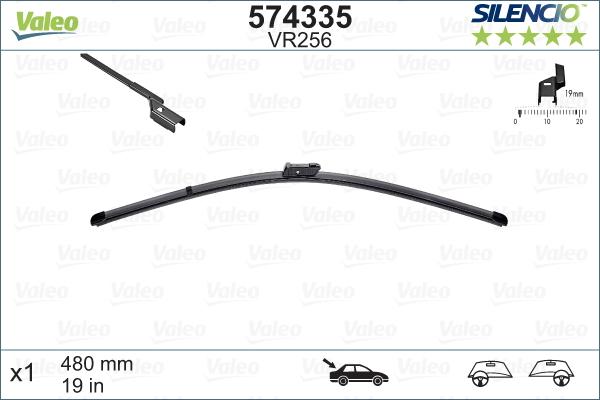 Valeo 574335 - Wiper Blade parts5.com