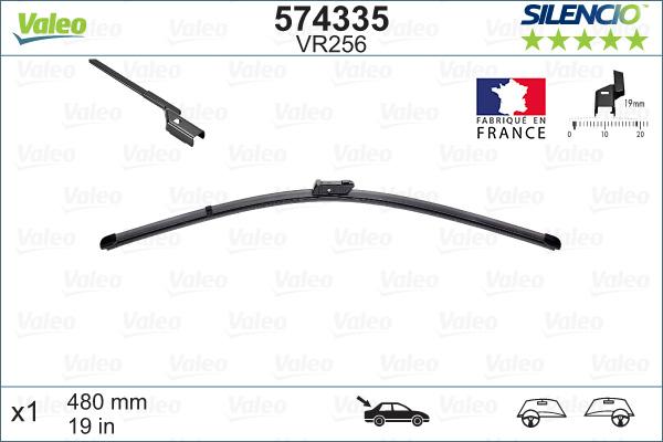 Valeo 574335 - Wiper Blade parts5.com