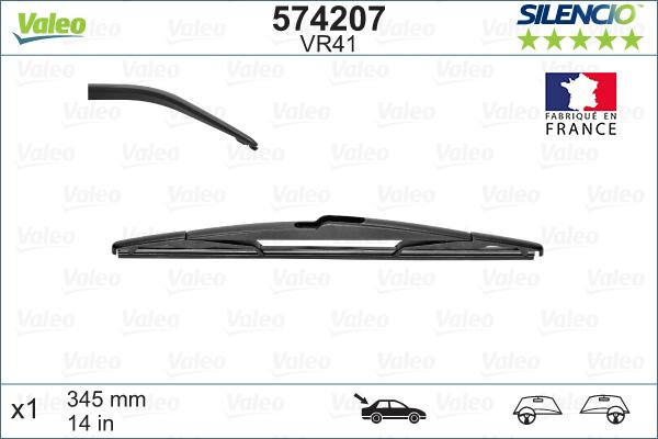 Valeo 574207 - Wiper Blade parts5.com