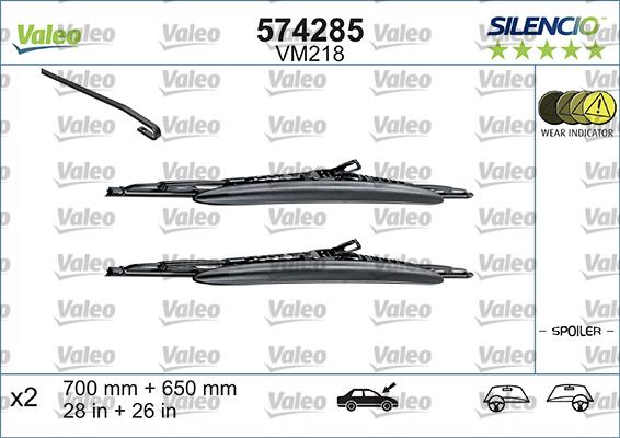 Valeo 574285 - Pióro wycieraczki parts5.com