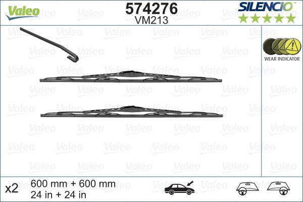 Valeo 574276 - Balai d'essuie-glace parts5.com