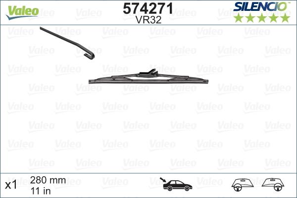 Valeo 574271 - Wischblatt parts5.com