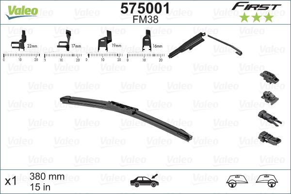 Valeo 575001 - Lamela stergator parts5.com