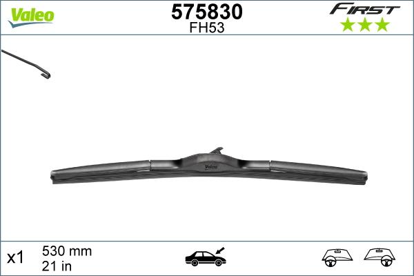 Valeo 575830 - Wischblatt parts5.com