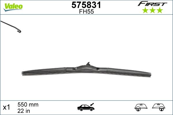 Valeo 575831 - List stěrače parts5.com