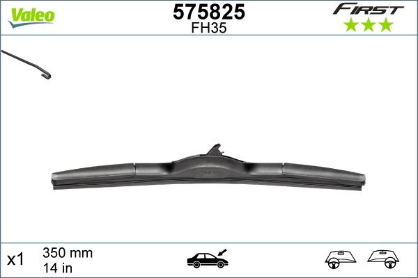 Valeo 575825 - Klaasipuhastaja kumm parts5.com