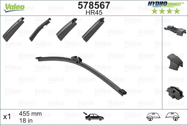 Valeo 578567 - Wiper Blade parts5.com