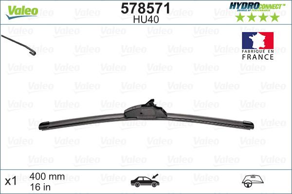 Valeo 578571 - Stieracia liżta parts5.com