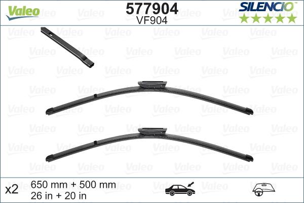 Valeo 577904 - Törlőlapát parts5.com