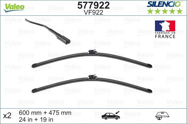 Valeo 577922 - Silecek süpürgesi parts5.com