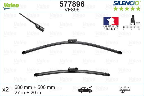 Valeo 577896 - Silecek süpürgesi parts5.com