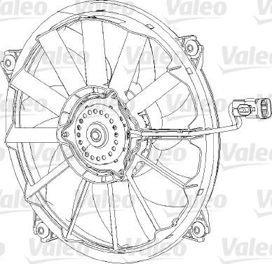 Valeo 696091 - Fan, radiator parts5.com