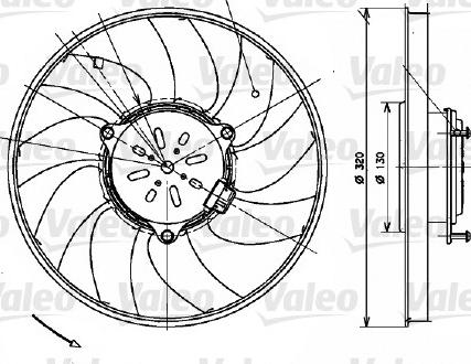 Valeo 696082 - Ventilator, radiator parts5.com