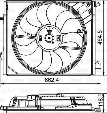 Valeo 696881 - Lüfter, Motorkühlung parts5.com