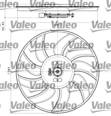 Valeo 696350 - Ventilator, hlajenje motorja parts5.com