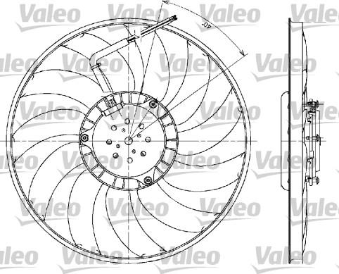 Valeo 698610 - Ventilátor, motorhűtés parts5.com