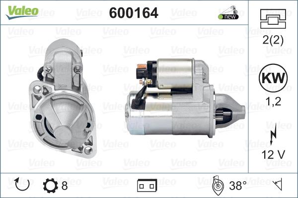 Valeo 600164 - Starter parts5.com