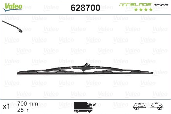 Valeo 628700 - Stieracia liżta parts5.com