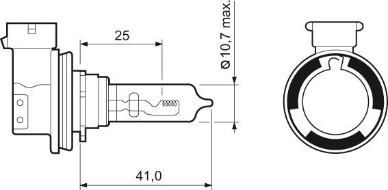 Valeo 032011 - Bec, far faza lunga parts5.com