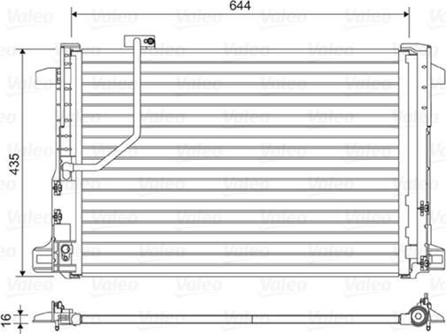 Valeo 814044 - Kondensaator,kliimaseade parts5.com