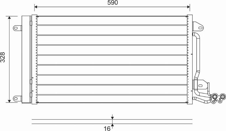 Valeo 814364 - Condensator, climatizare parts5.com