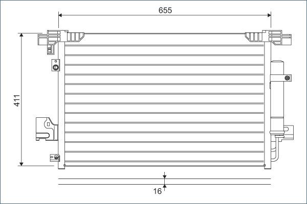 Valeo 814315 - Condensador, aire acondicionado parts5.com