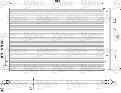 Valeo 814386 - Kondenzátor klimatizácie parts5.com