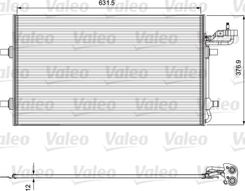 Valeo 814323 - Lauhdutin, ilmastointilaite parts5.com