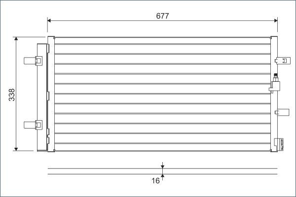 Valeo 814370 - Condenser, air conditioning parts5.com