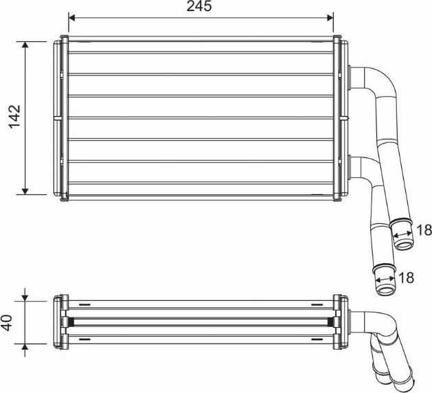 Valeo 811599 - Heat Exchanger, interior heating parts5.com