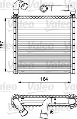 Valeo 811506 - Heat Exchanger, interior heating parts5.com