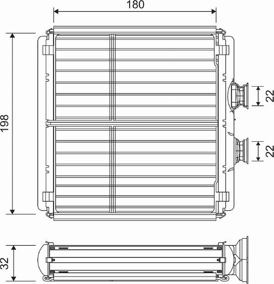 Valeo 811508 - Výmenník tepla vnútorného kúrenia parts5.com