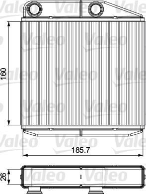 Valeo 811502 - Schimbator caldura, incalzire habitaclu parts5.com