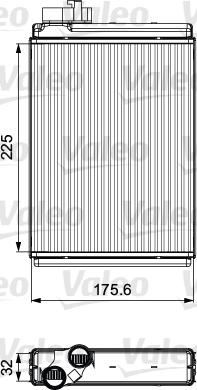 Valeo 811507 - Heat Exchanger, interior heating parts5.com