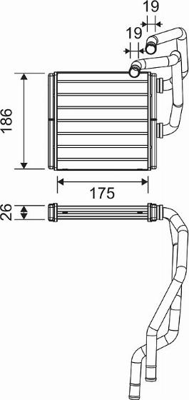 Valeo 811511 - Radiador de calefacción parts5.com